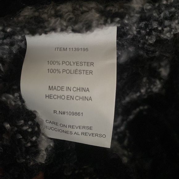 3 piece set Black Gray Blue Scarves - Picture 5 of 11